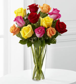 The FTD Bright Spark Rose Bouquet