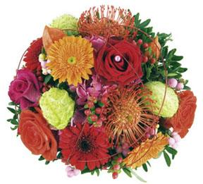 Bouquet of Mixed Flowers Coloured