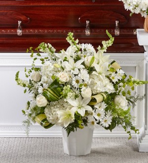 The FTD Thoughts of Tranquility Floor Basket