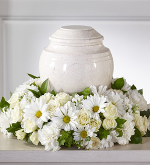 The FTD Ivory Gardens Cremation Adornment