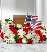 The FTD Spirit of Patriotism Cremation Adornment