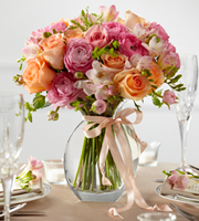 The FTD Peach Silk Arrangement