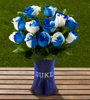 The FTD Duke University Blue Devils Rose Bouquet - 12 Stems