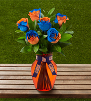 The FTD University of Illinois Fighting Illini Rose Bouquet- 6 Stems