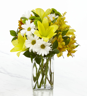 Always You Lily & Daisy Bouquet with FREE Vase
