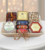 Meat & Cheese Wooden Gift Crate