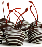 Chocolate Dip Delights Real Chocolate Covered Maraschino Cherries - 24 pieces