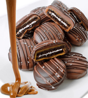 Chocolate Dip Delights Sea Salt & Caramel Real Chocolate Covered Oreo Cookies - 12-piece