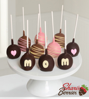 Belgain Chocolate Dipped Mother's Day Cake Pops - 10 piece