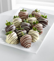 Golden Edibles Classic Belgian Chocolate Covered Strawberries - Double Dipped