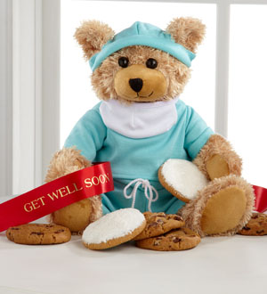 Mrs. Fields Get Well Scrubs Bear
